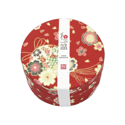 ボール 和三盆くす玉 小缶 友禅 赤